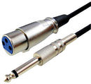 CABO DE MICROFONE P10 MACHO X CANNON FEMEA