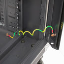 RACK FECHADO PARA PISO 19" EVUS EV-DF6836 36U X 600 X 800MM PRETO