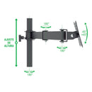 SUPORTE DE MESA ARTICULADO MULTIVISÃO COM INCLINAÇÃO PARA TRÊS MONITORES DE 10” A 24”
