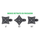 SUPORTE DE MESA ARTICULADO MULTIVISÃO COM INCLINAÇÃO PARA TRÊS MONITORES DE 10” A 24”