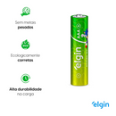 Pilha Alcalina Aaa Elgin Pacote Promocional Pague 7 Leve 8