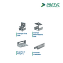 ESTRUTURA DE SOLO PARA 4 PLACAS PRATYC