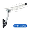 ANTENA EXTERNA AQUÁRIO LOG PARA TV 20 ELEMENTOS - LU-20 PLUS