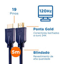 CABO HDMI AQUÁRIO 8K5 8K MACHO X MACHO 2.1 5M