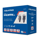 CABO HDMI AQUÁRIO 4K15 4K MACHO X MACHO 2.0 15M