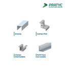 ESTRUTURA DE FIXAÇÃO LAJE PARA 4 PLACAS PRATYC