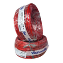 CABO VISIONCABLE 9.00MM SOM PROFISSIONAL CRISTAL VERMELHO - 25 METROS