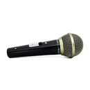 Microfone Dinâmico Profissional Leson Sm58 Plus Preto