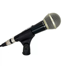 Microfone Dinâmico Profissional Leson Sm58 Plus Preto