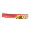 CABO RCA MACHO X MACHO TECHNOISE 400 PRO BLINDADO 5MM VERMELHO - 1M