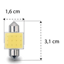 LÂMPADA LED TORPEDO TARPONN SJ-COB-12C 31MM PAR
