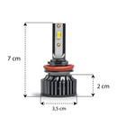 KIT LÂMPADA LED TARPONN FORCE 6000 H8|H9 PREMIUM PAR