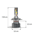 KIT LÂMPADA LED TARPONN TP-6136 FORCE 6000 PREMIUM HB3/H PAR