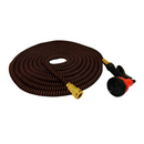 MANGUEIRA KEPPER POLIÉSTER 22MTS CONECTOR DE METAL LARANJA COM PRETO