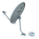 KIT ANTENA PARABÓLICA 60CM VIVENSIS COM CABO E LNBF