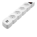 PROTETOR ELETRÔNICO INTELBRAS EPE204 4 TOMADAS 2 USB BRANCO