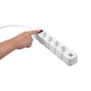 PROTETOR ELETRÔNICO INTELBRAS EPE204 4 TOMADAS 2 USB BRANCO