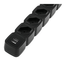 PROTETOR ELETRÔNICO INTELBRAS EPE204 USB+ 4 TOMADAS 2 USB PRETO