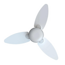 VENTILADOR DE TETO VENTISOL ELLUZ INVERTER CONTROLE REMOTO BRANCO COM CINZA BIVOLT