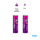 PILHA RECARREGÁVEL ELGIN AA 2700MAH BLISTER COM 4 UNIDADES