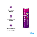 PILHA RECARREGÁVEL ELGIN AA 2700MAH BLISTER COM 4 UNIDADES