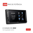 CENTRAL MULTIMÍDIA AIWA CA-DD-01 7" 4X25W