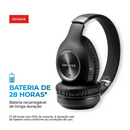 FONE DE OUVIDO AIWA HP-02-B BLUETOOTH ANC ALTA DEFINIÇÃO