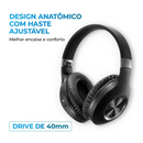 FONE DE OUVIDO AIWA HP-02-B BLUETOOTH ANC ALTA DEFINIÇÃO