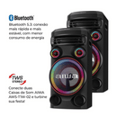 CAIXA DE SOM TORRE AIWA T1W-02 1600W BLUETOOTH