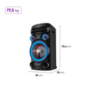 CAIXA DE SOM TORRE AIWA T1W-02 1600W BLUETOOTH