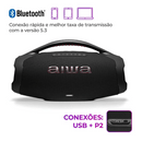 CAIXA DE SOM BOOMBOX PLUS AIWA BBS-01B 200W BLUETOOTH