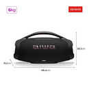 CAIXA DE SOM BOOMBOX PLUS AIWA BBS-01B 200W BLUETOOTH