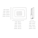 REFLETOR LED ELGIN 10W 6500K PRETO