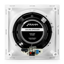 ARANDELA FRAHM HS 8" SOM DE EMBUTIR 150W QUADRADA COM 3 VIAS E CROSSOVER