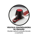 PANELA DE PRESSÃO CLOCK 7,0L COM FECHAMENTO INTERNO ALUMÍNIO POLIDO