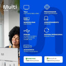 DESKTOP MULTILASER UB830 ALL IN ONE INTEL CELERON 4GB 120GB SSD 23,8" WINDOWS 11