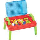 Brinquedo Para Montar Mesa Mercoblocks Unissex Com 64 Peças