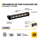 MINI BARRA DE 6 LEDS TARPONN CYBER TP-6034 183 9~36V 6000K