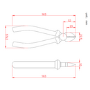 ALICATE DE CORTE DIAGONAL HIKARI HK-701 21A-701 6"