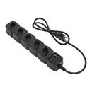 PROTETOR ELÉTRICO PARA RACK INTELBRAS EPE 205 5 TOMADAS - PRETO 4824201