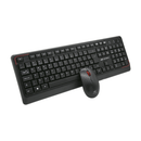 KIT TECLADO + MOUSE SEM FIO C3TECH K-W70BK PRETO