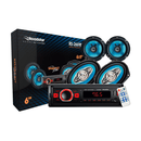KIT AUTO RÁDIO + 01 PAR ALTO FALANTE 6" + 01 PAR ALTO FALANTE 6X9" ROADSTAR RS-2669BR SMART LINE