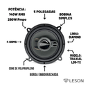 Alto-falante 5" Leson Diamond Ld5-tx Triaxial 140w Rms 4 Ohms Par