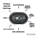 Alto-falante 6x9" Leson Diamond Ld69-tx 160w Rms 4 Ohms Par