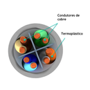 Cabo Lan Mpt Cat6 U/utp 23awgx4p 305 Metros Cmx Cinza 53040548