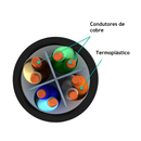 Cabo Lan Mpt Cat6 U/utp 23awgx4p 305 Metros Cmx Preto 53040552