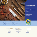 Jogo Para Churrasco Tramontina Com Cabos De Madeira Natural 03 Peças