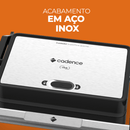 Grill Elétrico Cadence Grl200 Click Inox 127v