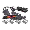 Sensor De Estacionamento Roadstar Pro Line Rs-24v Br 8 Pontos 12v/24v Preto