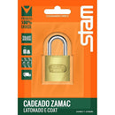 Cadeado Convencional 25mm Zamac Latonado E-coat